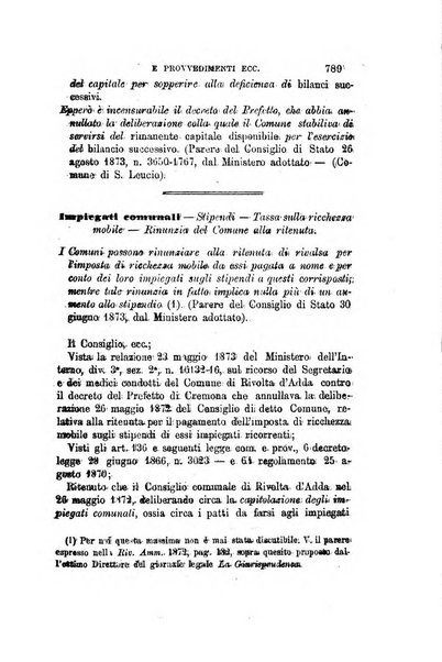 Rivista amministrativa del Regno giornale ufficiale delle amministrazioni centrali, e provinciali, dei comuni e degli istituti di beneficenza