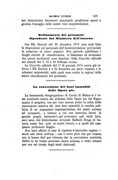 Rivista amministrativa del Regno giornale ufficiale delle amministrazioni centrali, e provinciali, dei comuni e degli istituti di beneficenza