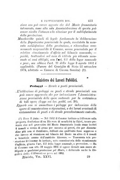 Rivista amministrativa del Regno giornale ufficiale delle amministrazioni centrali, e provinciali, dei comuni e degli istituti di beneficenza