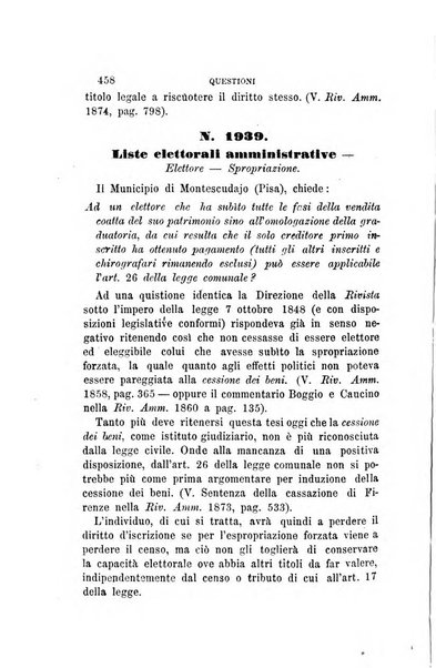 Rivista amministrativa del Regno giornale ufficiale delle amministrazioni centrali, e provinciali, dei comuni e degli istituti di beneficenza