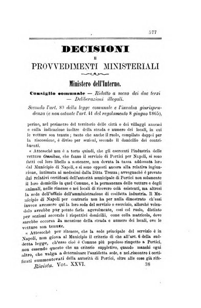 Rivista amministrativa del Regno giornale ufficiale delle amministrazioni centrali, e provinciali, dei comuni e degli istituti di beneficenza