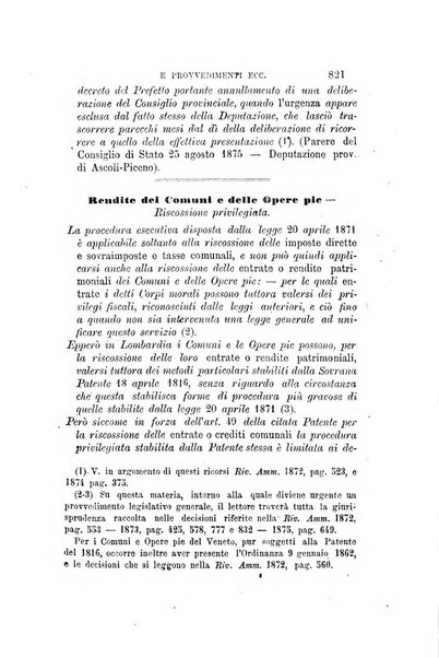 Rivista amministrativa del Regno giornale ufficiale delle amministrazioni centrali, e provinciali, dei comuni e degli istituti di beneficenza