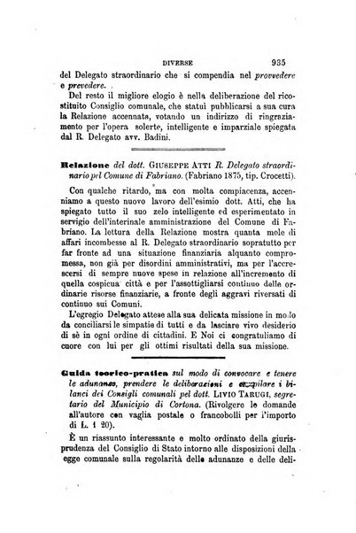 Rivista amministrativa del Regno giornale ufficiale delle amministrazioni centrali, e provinciali, dei comuni e degli istituti di beneficenza