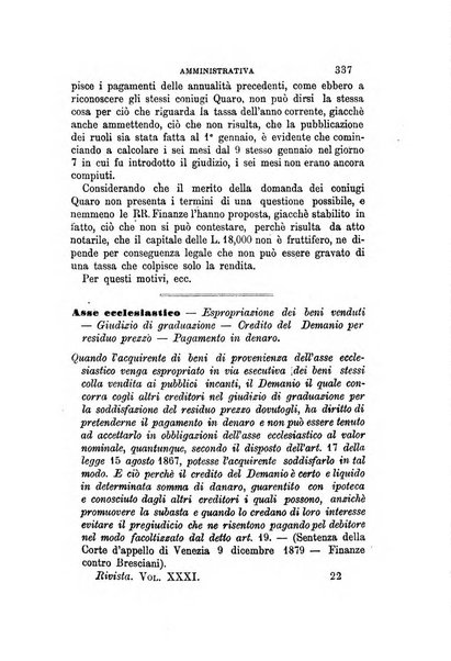 Rivista amministrativa del Regno giornale ufficiale delle amministrazioni centrali, e provinciali, dei comuni e degli istituti di beneficenza