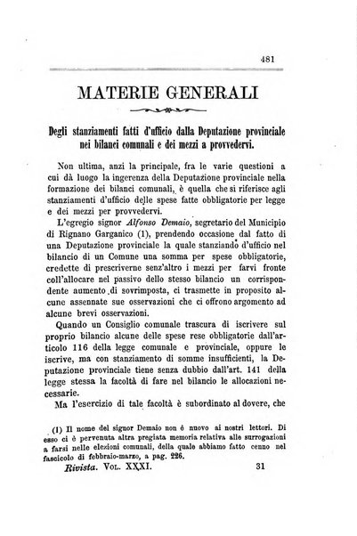 Rivista amministrativa del Regno giornale ufficiale delle amministrazioni centrali, e provinciali, dei comuni e degli istituti di beneficenza