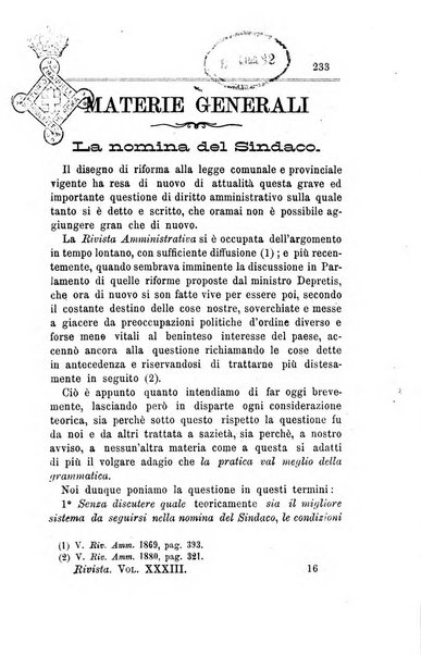 Rivista amministrativa del Regno giornale ufficiale delle amministrazioni centrali, e provinciali, dei comuni e degli istituti di beneficenza