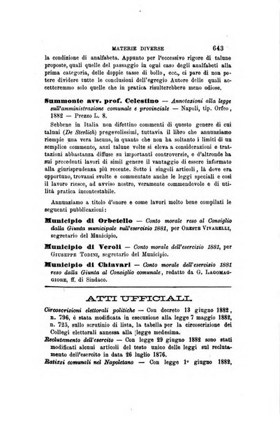 Rivista amministrativa del Regno giornale ufficiale delle amministrazioni centrali, e provinciali, dei comuni e degli istituti di beneficenza