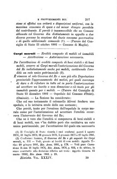 Rivista amministrativa del Regno giornale ufficiale delle amministrazioni centrali, e provinciali, dei comuni e degli istituti di beneficenza