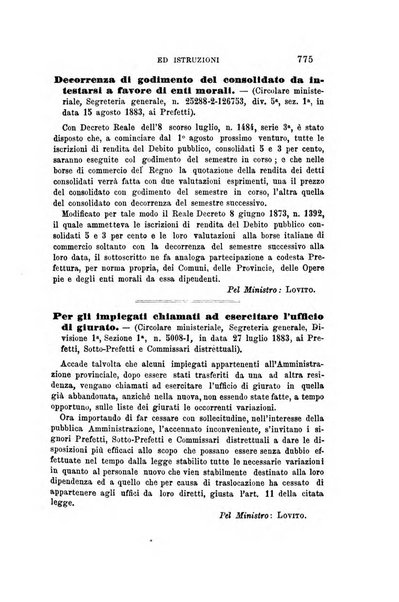 Rivista amministrativa del Regno giornale ufficiale delle amministrazioni centrali, e provinciali, dei comuni e degli istituti di beneficenza