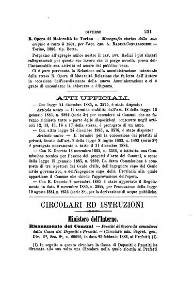 Rivista amministrativa del Regno giornale ufficiale delle amministrazioni centrali, e provinciali, dei comuni e degli istituti di beneficenza