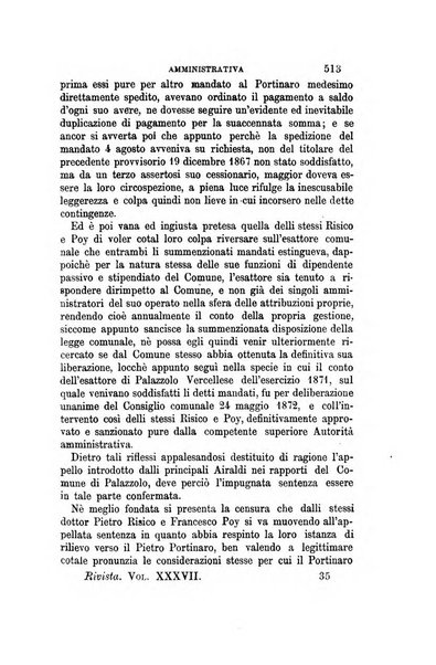 Rivista amministrativa del Regno giornale ufficiale delle amministrazioni centrali, e provinciali, dei comuni e degli istituti di beneficenza