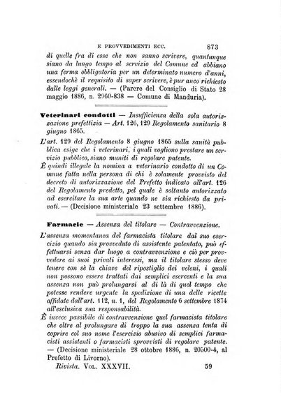 Rivista amministrativa del Regno giornale ufficiale delle amministrazioni centrali, e provinciali, dei comuni e degli istituti di beneficenza