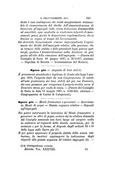 Rivista amministrativa del Regno giornale ufficiale delle amministrazioni centrali, e provinciali, dei comuni e degli istituti di beneficenza