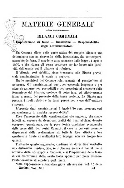 Rivista amministrativa del Regno giornale ufficiale delle amministrazioni centrali, e provinciali, dei comuni e degli istituti di beneficenza