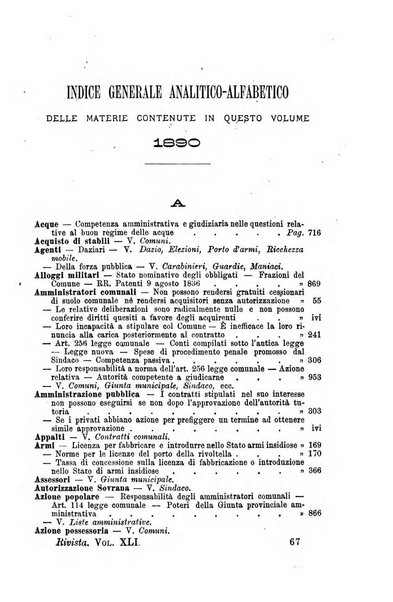 Rivista amministrativa del Regno giornale ufficiale delle amministrazioni centrali, e provinciali, dei comuni e degli istituti di beneficenza