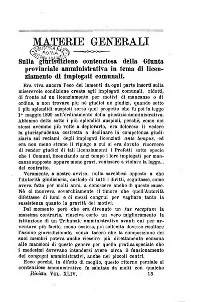 Rivista amministrativa del Regno giornale ufficiale delle amministrazioni centrali, e provinciali, dei comuni e degli istituti di beneficenza