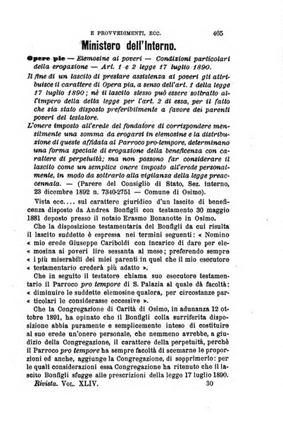 Rivista amministrativa del Regno giornale ufficiale delle amministrazioni centrali, e provinciali, dei comuni e degli istituti di beneficenza