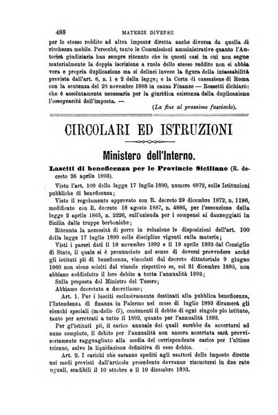 Rivista amministrativa del Regno giornale ufficiale delle amministrazioni centrali, e provinciali, dei comuni e degli istituti di beneficenza