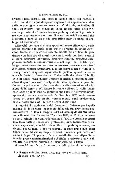 Rivista amministrativa del Regno giornale ufficiale delle amministrazioni centrali, e provinciali, dei comuni e degli istituti di beneficenza