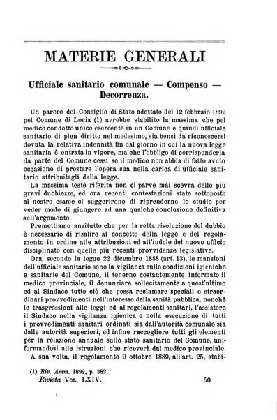 Rivista amministrativa del Regno giornale ufficiale delle amministrazioni centrali, e provinciali, dei comuni e degli istituti di beneficenza