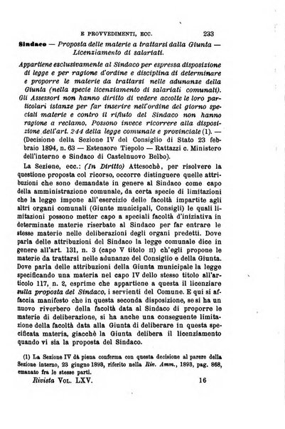 Rivista amministrativa del Regno giornale ufficiale delle amministrazioni centrali, e provinciali, dei comuni e degli istituti di beneficenza