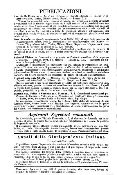 Rivista amministrativa del Regno giornale ufficiale delle amministrazioni centrali, e provinciali, dei comuni e degli istituti di beneficenza