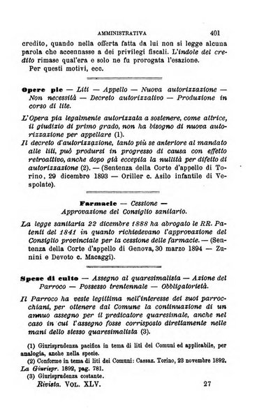 Rivista amministrativa del Regno giornale ufficiale delle amministrazioni centrali, e provinciali, dei comuni e degli istituti di beneficenza