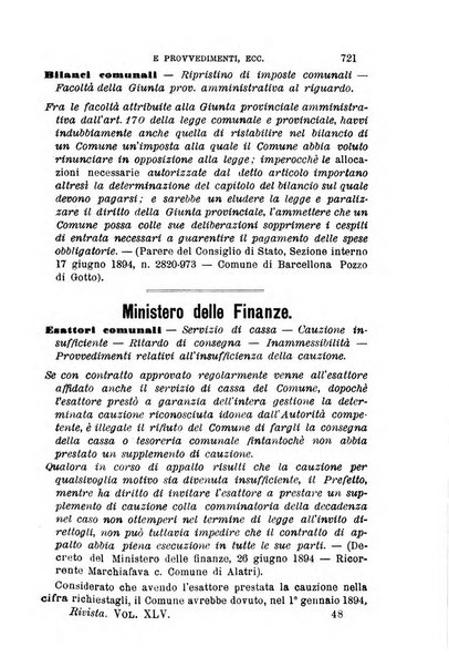 Rivista amministrativa del Regno giornale ufficiale delle amministrazioni centrali, e provinciali, dei comuni e degli istituti di beneficenza