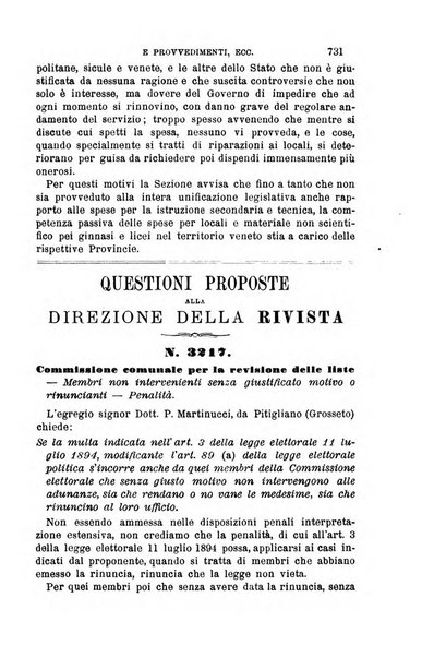 Rivista amministrativa del Regno giornale ufficiale delle amministrazioni centrali, e provinciali, dei comuni e degli istituti di beneficenza