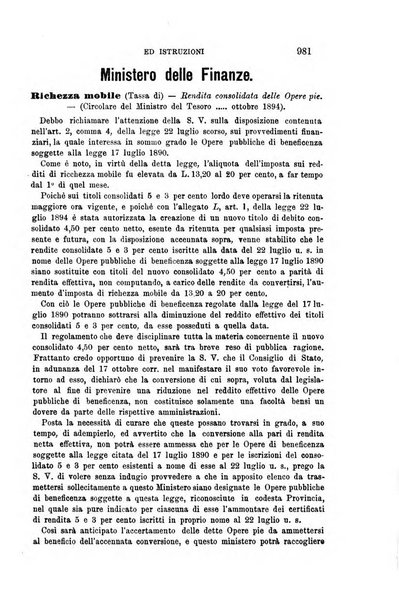 Rivista amministrativa del Regno giornale ufficiale delle amministrazioni centrali, e provinciali, dei comuni e degli istituti di beneficenza