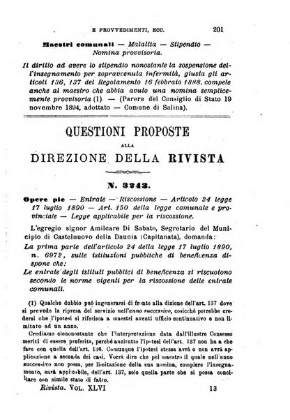 Rivista amministrativa del Regno giornale ufficiale delle amministrazioni centrali, e provinciali, dei comuni e degli istituti di beneficenza