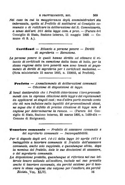 Rivista amministrativa del Regno giornale ufficiale delle amministrazioni centrali, e provinciali, dei comuni e degli istituti di beneficenza