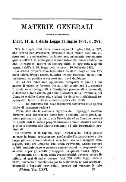 Rivista amministrativa del Regno giornale ufficiale delle amministrazioni centrali, e provinciali, dei comuni e degli istituti di beneficenza