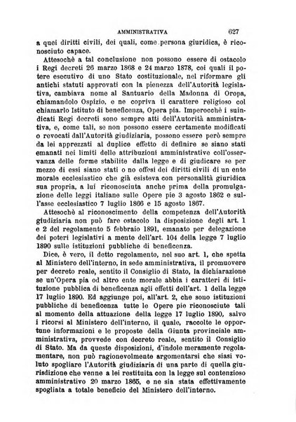 Rivista amministrativa del Regno giornale ufficiale delle amministrazioni centrali, e provinciali, dei comuni e degli istituti di beneficenza