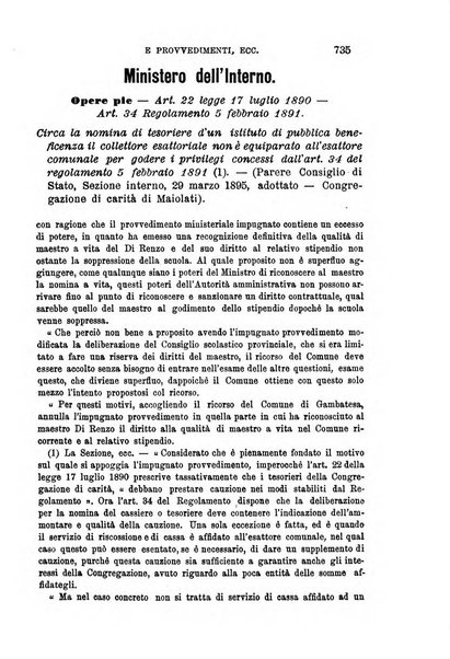 Rivista amministrativa del Regno giornale ufficiale delle amministrazioni centrali, e provinciali, dei comuni e degli istituti di beneficenza