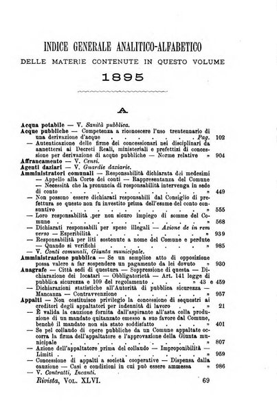 Rivista amministrativa del Regno giornale ufficiale delle amministrazioni centrali, e provinciali, dei comuni e degli istituti di beneficenza