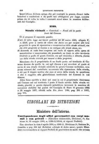 Rivista amministrativa del Regno giornale ufficiale delle amministrazioni centrali, e provinciali, dei comuni e degli istituti di beneficenza