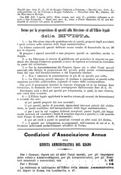 Rivista amministrativa del Regno giornale ufficiale delle amministrazioni centrali, e provinciali, dei comuni e degli istituti di beneficenza