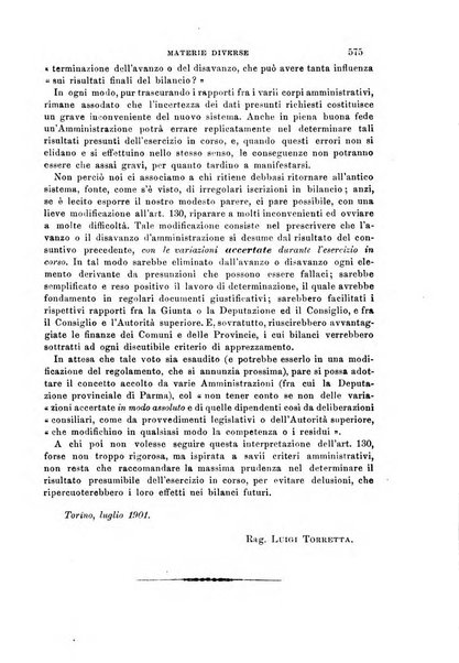 Rivista amministrativa del Regno giornale ufficiale delle amministrazioni centrali, e provinciali, dei comuni e degli istituti di beneficenza