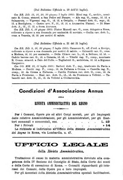 Rivista amministrativa del Regno giornale ufficiale delle amministrazioni centrali, e provinciali, dei comuni e degli istituti di beneficenza