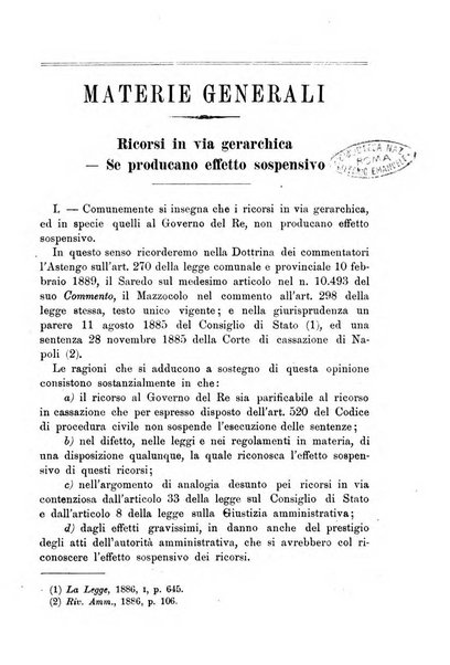 Rivista amministrativa del Regno giornale ufficiale delle amministrazioni centrali, e provinciali, dei comuni e degli istituti di beneficenza