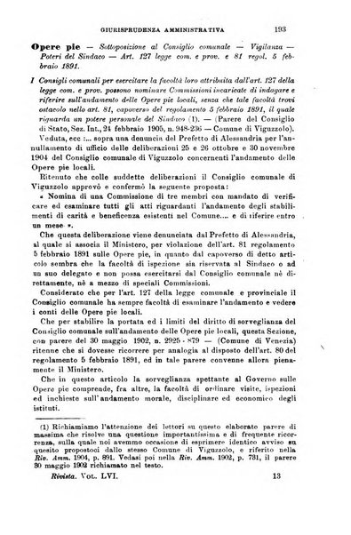 Rivista amministrativa del Regno giornale ufficiale delle amministrazioni centrali, e provinciali, dei comuni e degli istituti di beneficenza