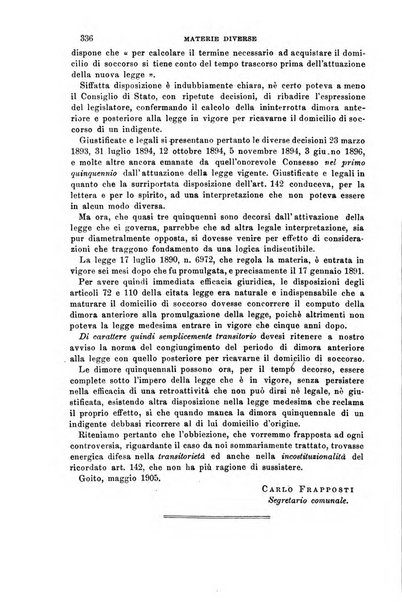 Rivista amministrativa del Regno giornale ufficiale delle amministrazioni centrali, e provinciali, dei comuni e degli istituti di beneficenza