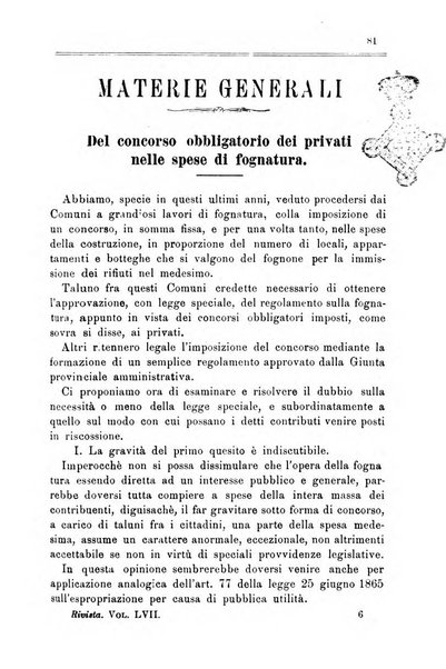 Rivista amministrativa del Regno giornale ufficiale delle amministrazioni centrali, e provinciali, dei comuni e degli istituti di beneficenza