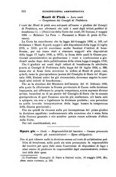 Rivista amministrativa del Regno giornale ufficiale delle amministrazioni centrali, e provinciali, dei comuni e degli istituti di beneficenza