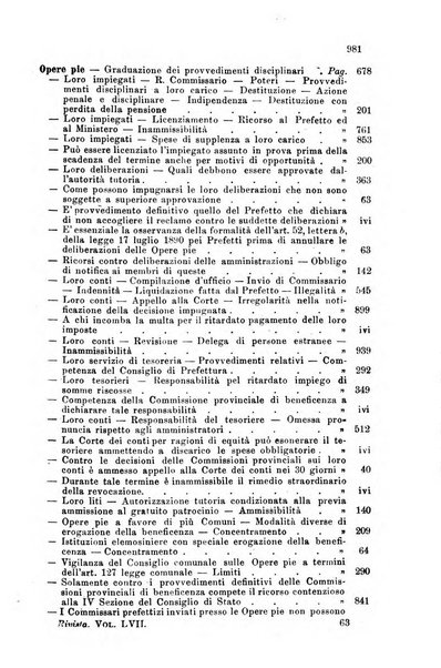 Rivista amministrativa del Regno giornale ufficiale delle amministrazioni centrali, e provinciali, dei comuni e degli istituti di beneficenza