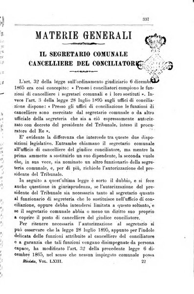 Rivista amministrativa del Regno giornale ufficiale delle amministrazioni centrali, e provinciali, dei comuni e degli istituti di beneficenza