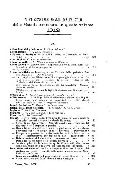 Rivista amministrativa del Regno giornale ufficiale delle amministrazioni centrali, e provinciali, dei comuni e degli istituti di beneficenza