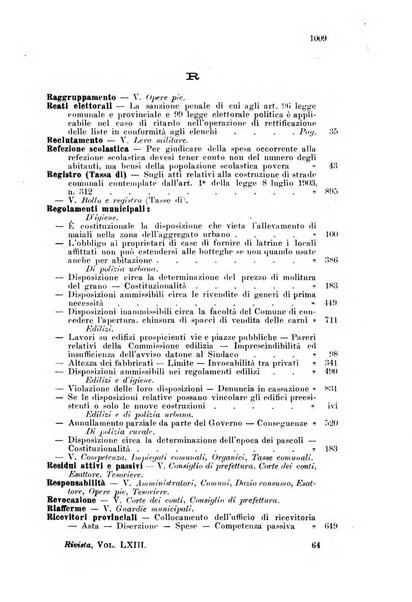 Rivista amministrativa del Regno giornale ufficiale delle amministrazioni centrali, e provinciali, dei comuni e degli istituti di beneficenza