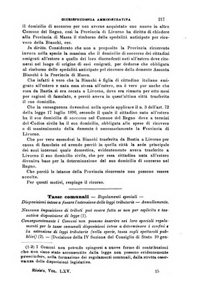 Rivista amministrativa del Regno giornale ufficiale delle amministrazioni centrali, e provinciali, dei comuni e degli istituti di beneficenza